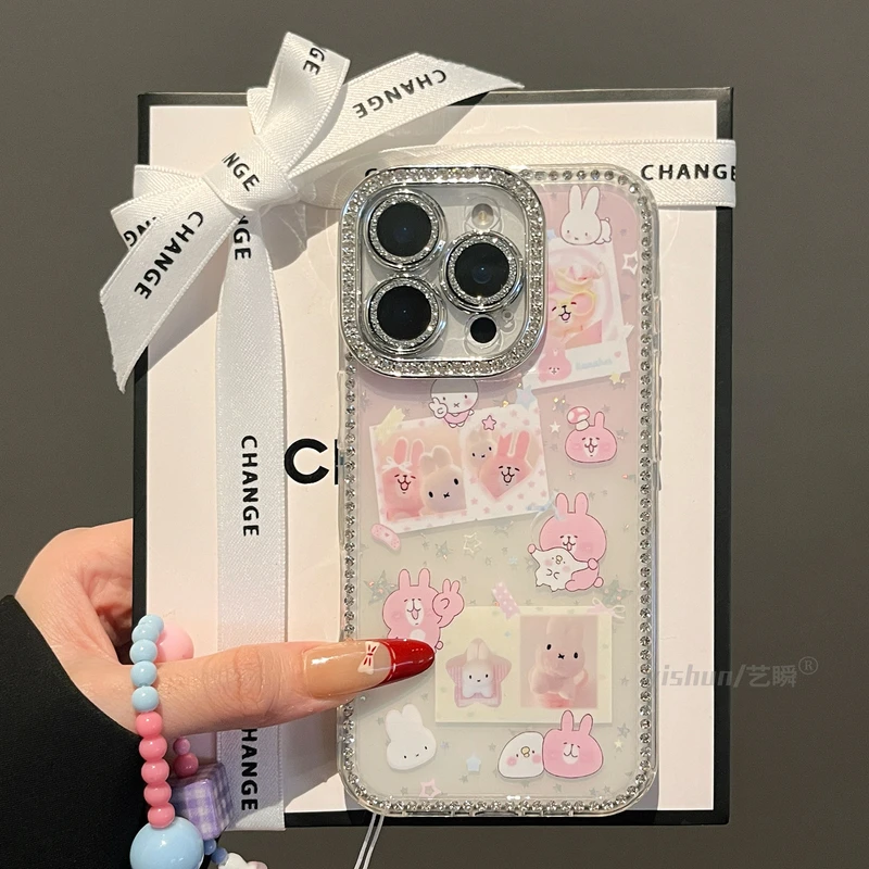 甜妹米菲兔小丸兔适用iPhone16ProMax苹果16pro手机壳15pro可爱甜