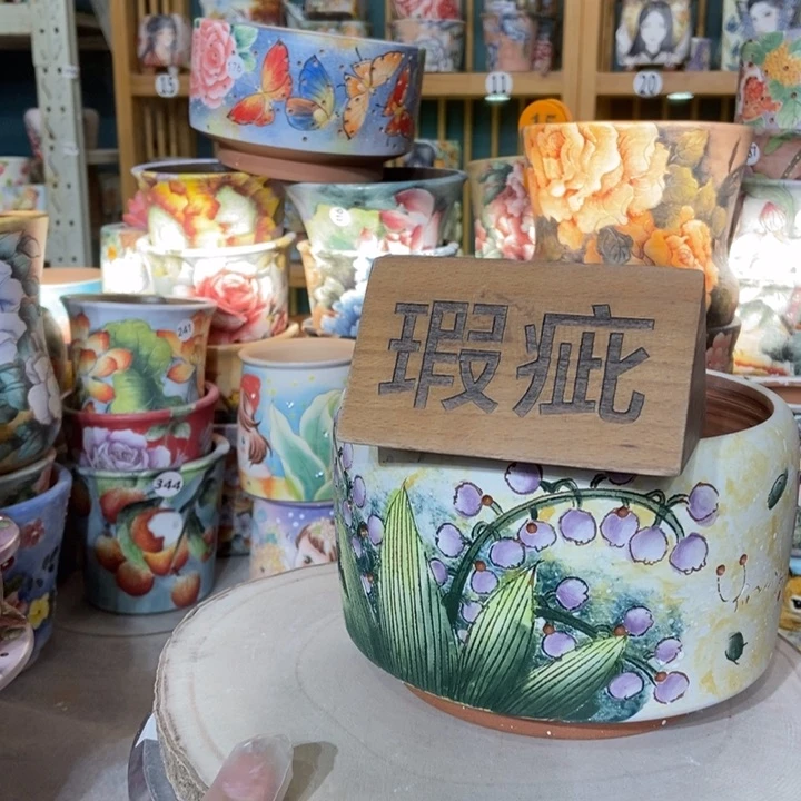 红陶景德镇艺术手绘作品