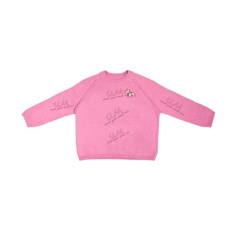 【U.M】马上發点子纱羊毛圆领羊毛针织毛衣点子纱羊毛舒适不扎身