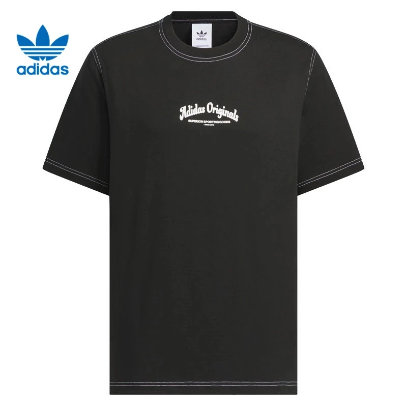 adidas/阿迪达斯三叶草系列男子时尚运动休闲透气短袖T恤JX2632