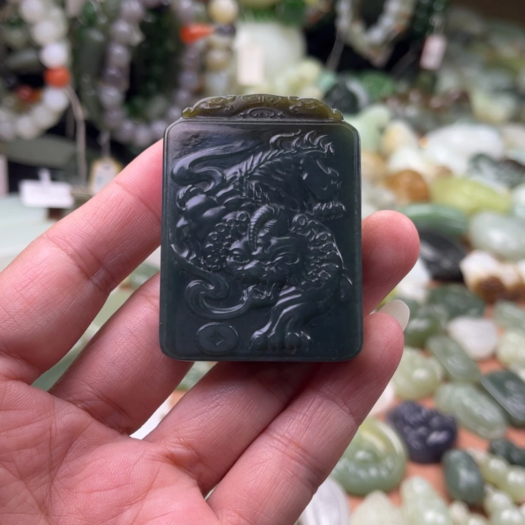和田玉未镶嵌吊坠(不含链)