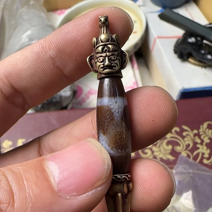 路***狂玛瑙/玉髓合金颈饰如图所见所拍即所得