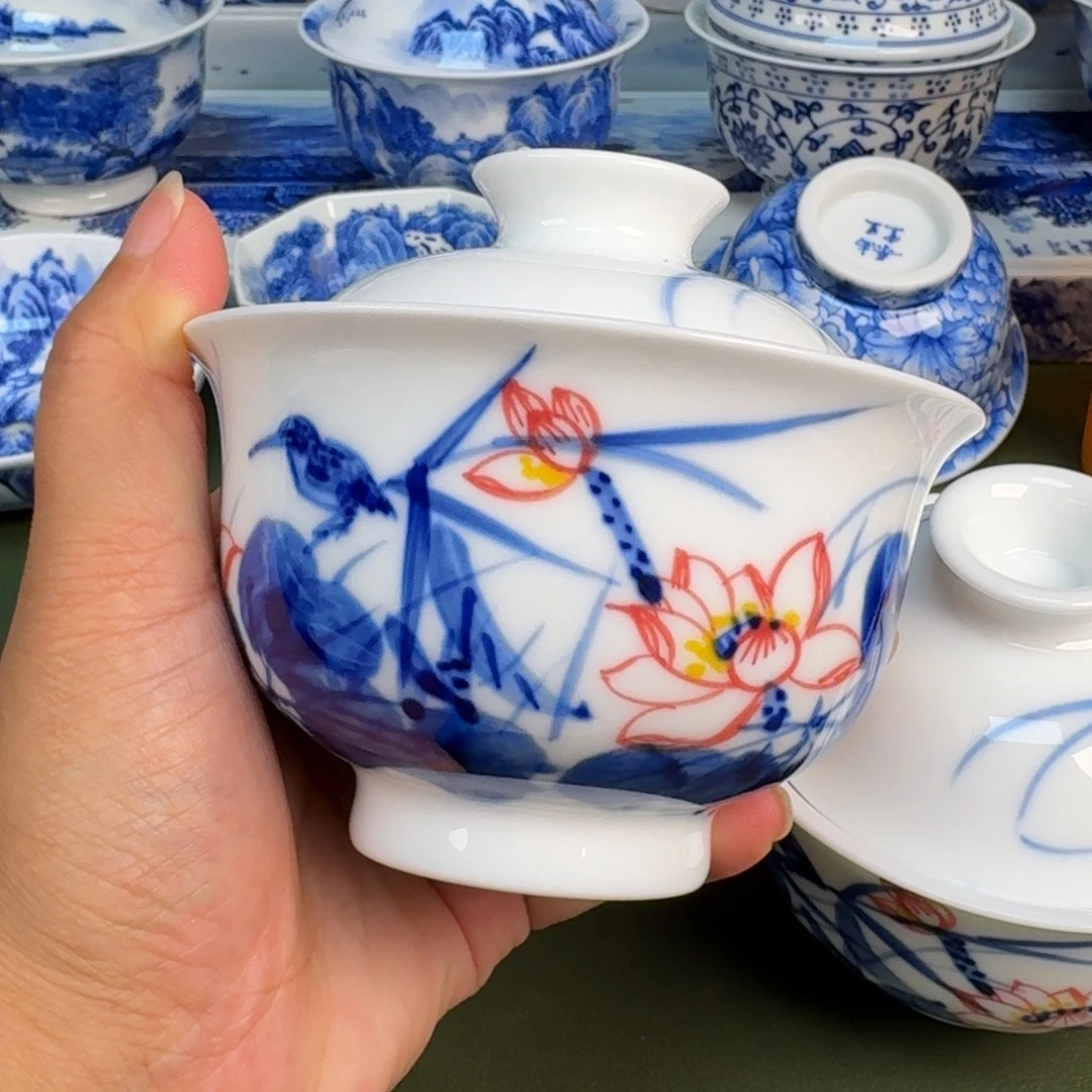 景德镇纯手绘茶具圆圆227