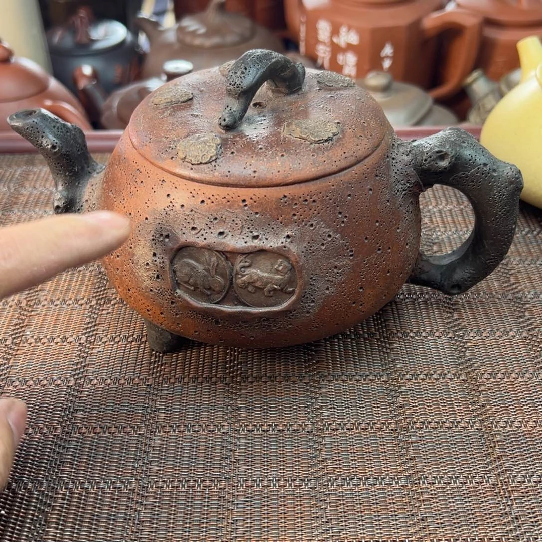 紫砂茶壶宜兴原矿紫砂壶450毫升容量