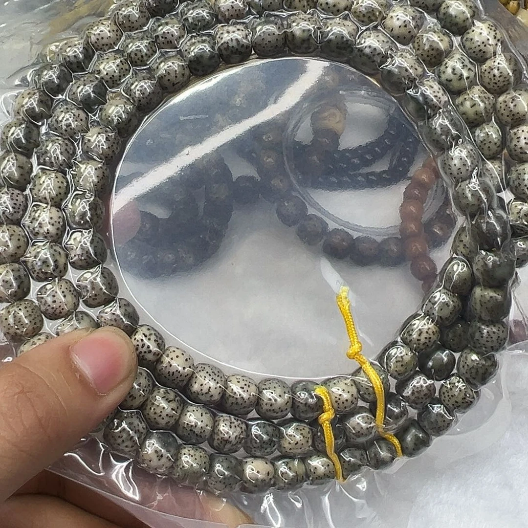 手串星月菩提7入门糯冰石玉星月菩提108-9左右