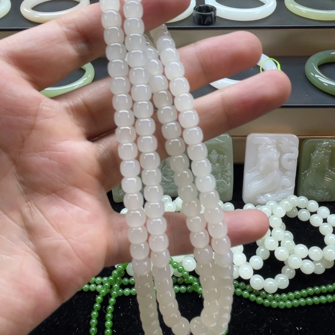 和田玉未镶嵌手链