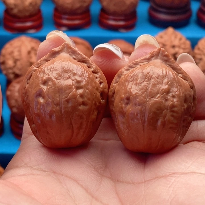 核桃精品文玩核桃手捻小官帽