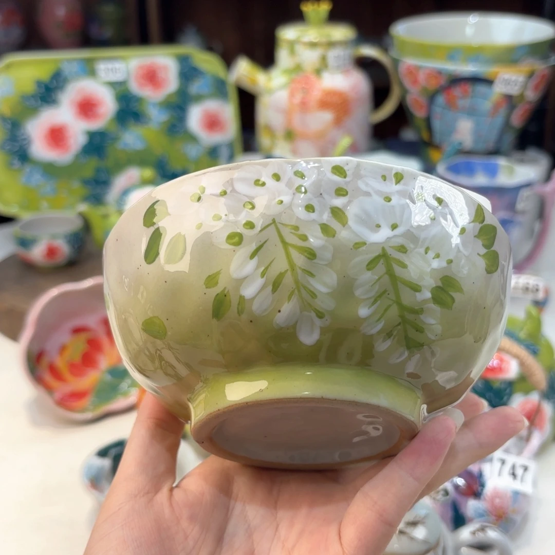 景德镇手绘高温釉下彩陶瓷茶具