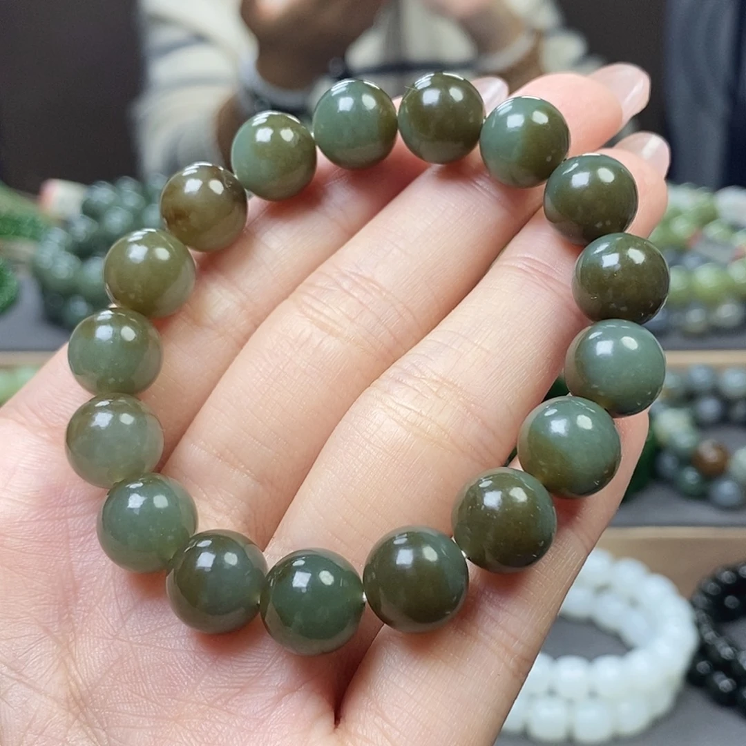 和田玉未镶嵌手链