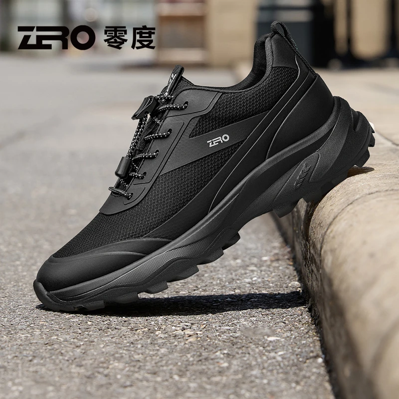 零度男鞋2025夏季新款时尚运动休闲鞋透气轻便厚底增高户外鞋男款