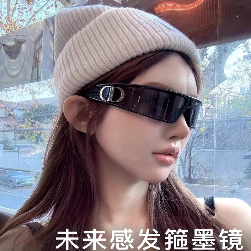 发箍墨镜千禧风Y2K女款墨镜未来感护目镜雪地镜防风太阳眼镜防晒
