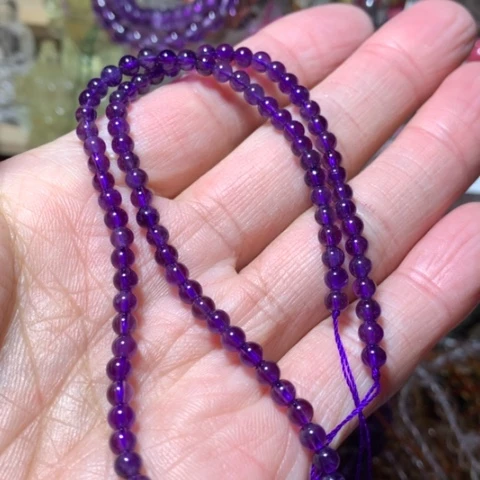 水晶手串未镶嵌4mm38cm半成品