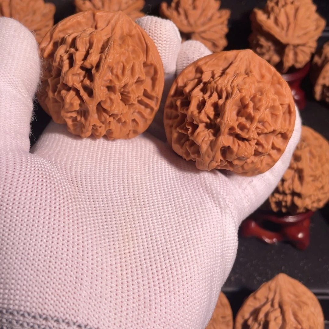 文玩核桃把件45官帽