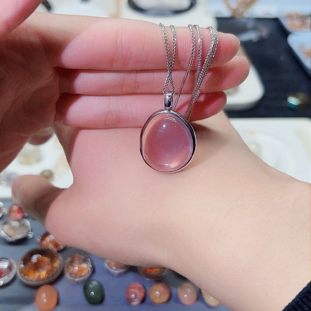 水晶珠宝半成品银S925镶嵌楠*