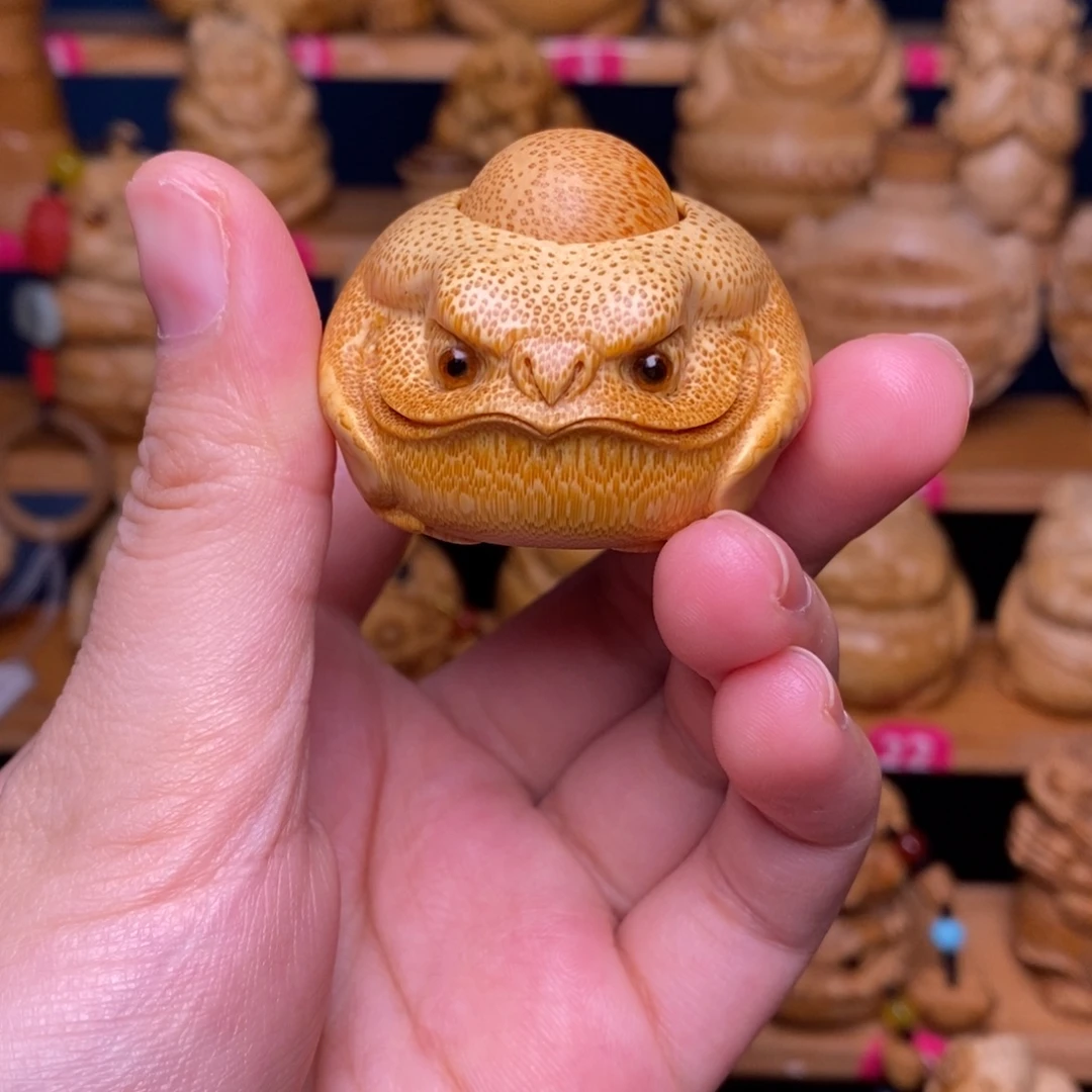 竹时来运转竹雕金蟾