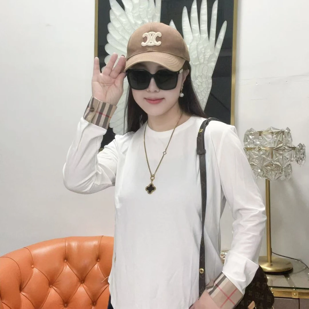 【薇姐粉丝】修身t恤春秋新款圆领打底衫121136长袖休闲百搭