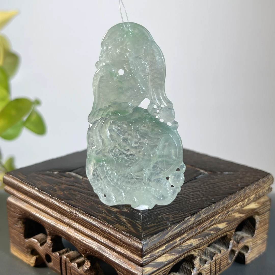 JCW16-101  天然缅甸A货翡翠  特色件