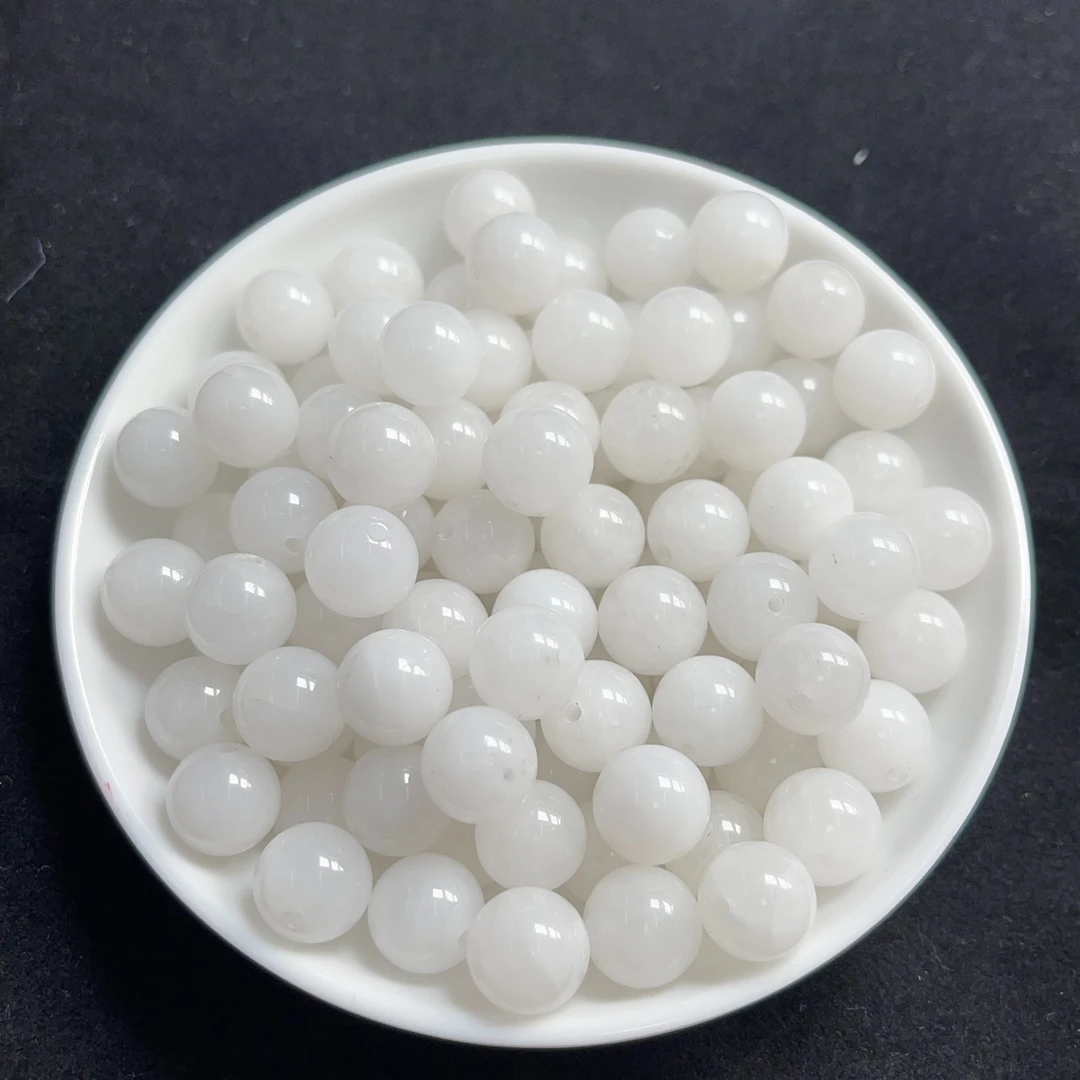 和田玉白玉N168卡4mm60颗
