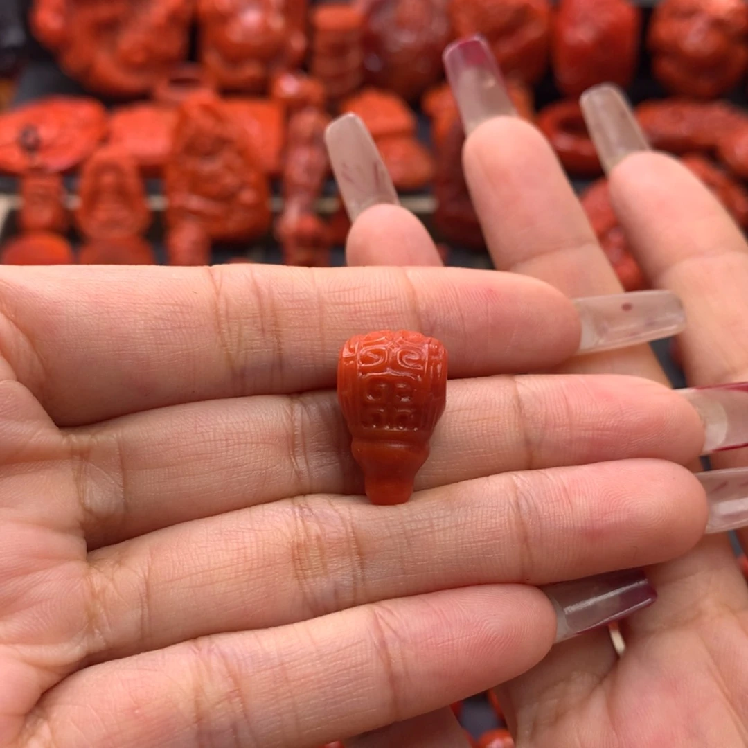 【闪购商品】南红玛瑙回纹三通11mm➕未镶嵌关***膏