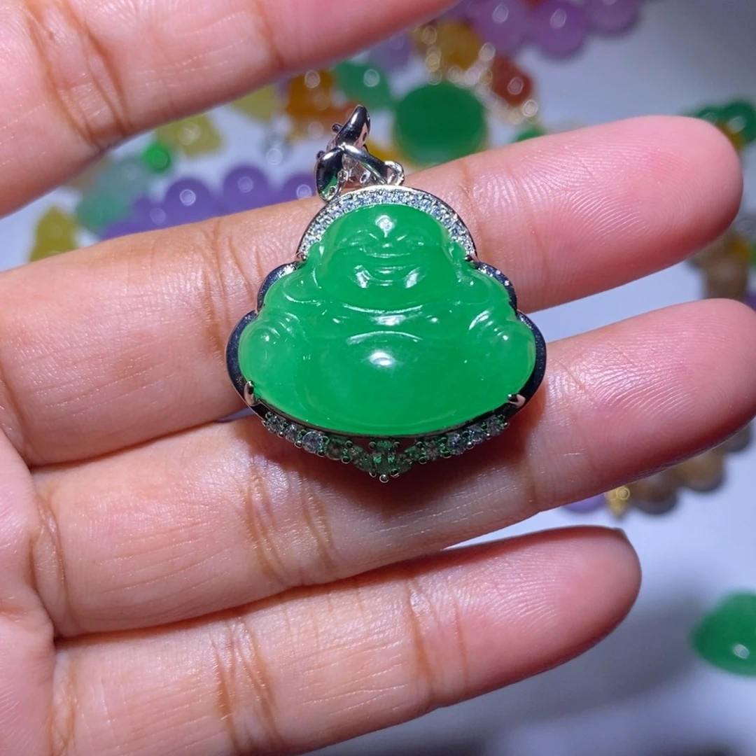 颈饰未镶嵌翡翠静*?50