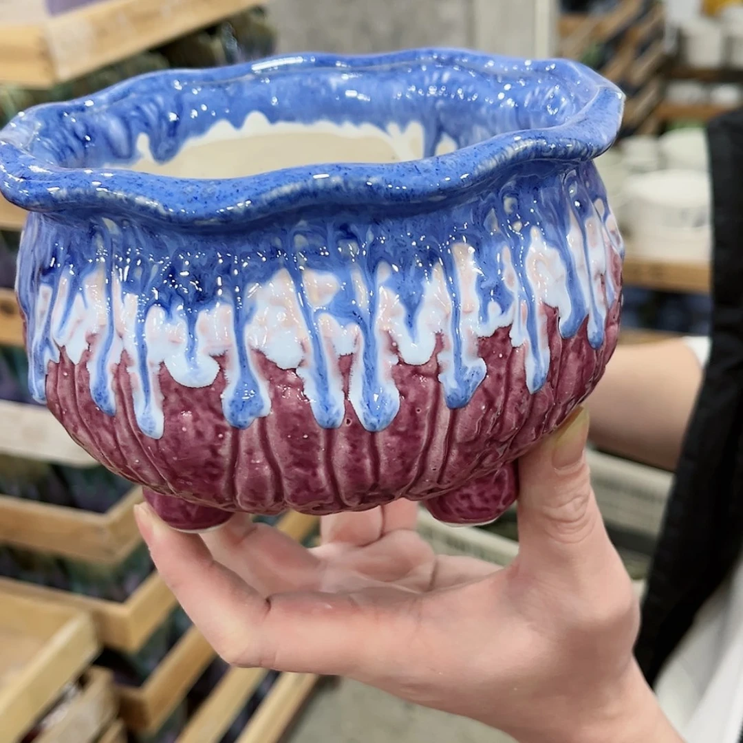 【闪购商品】陶瓷陶瓷多肉植物花盆
