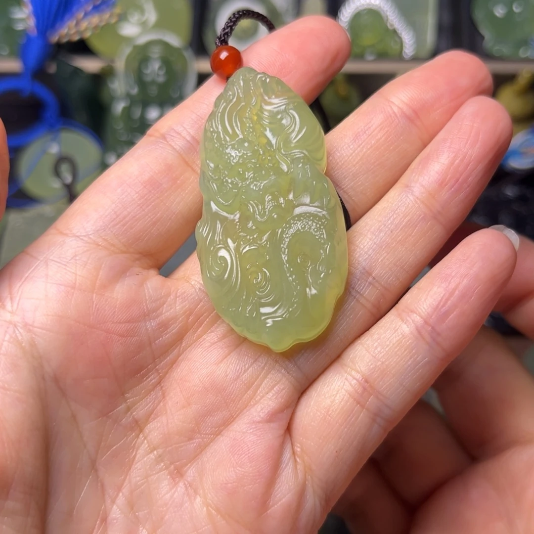 蛇纹石玉未镶嵌吊坠(不含链)