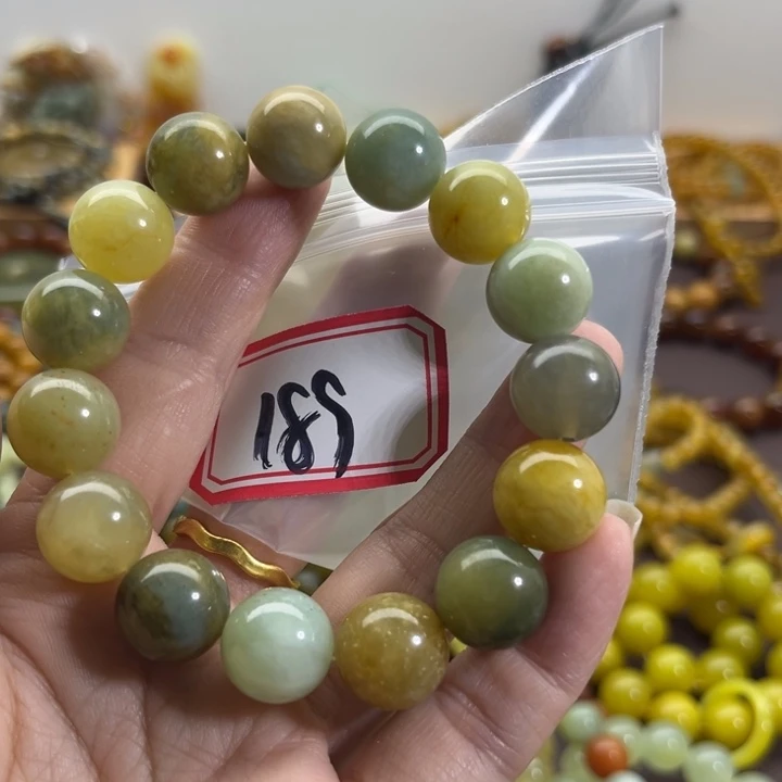 未镶嵌蛇纹石玉手链