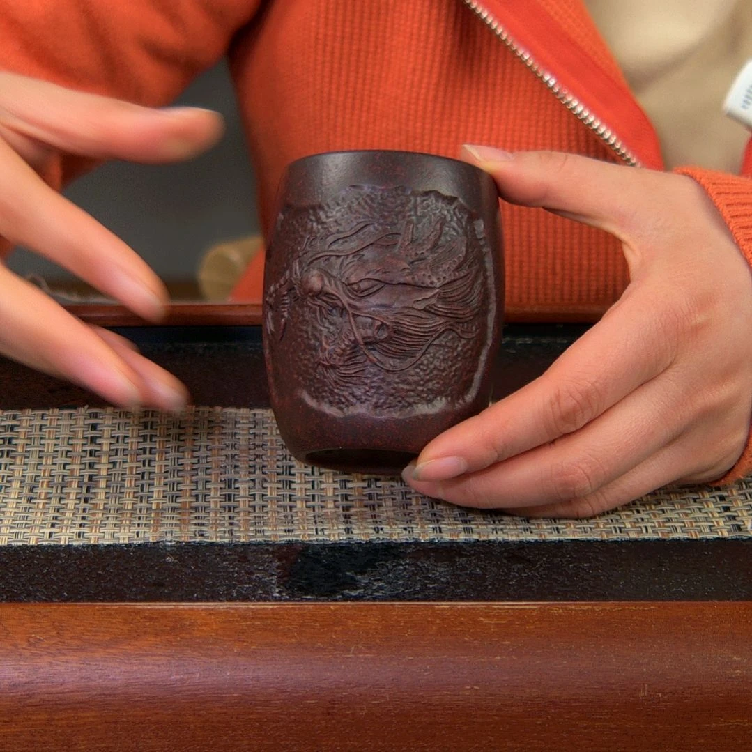 【闪购商品】绿泥茶杯高货放漏