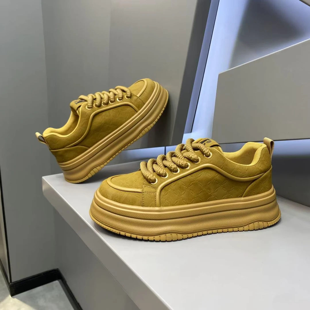 【皮鞋码】早秋新款皮面压花厚底舒适经典百搭男士时尚休闲潮鞋bjd