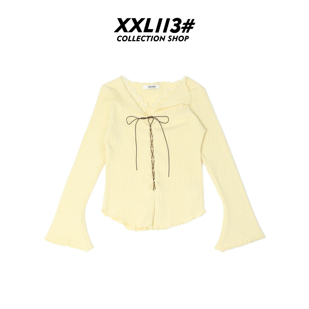 113* CENTRALIZED SHOP甜美毛衣设计师衬衫X5F04L7512