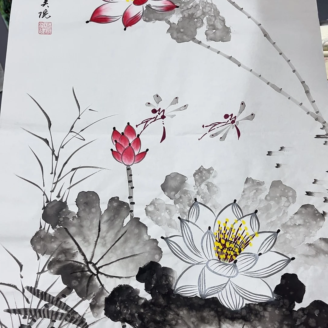 国画国画老师手绘作品