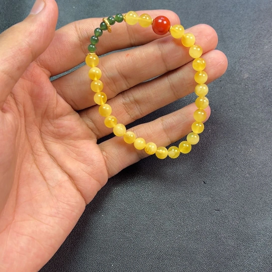 蜜蜡颈饰未镶嵌多样性