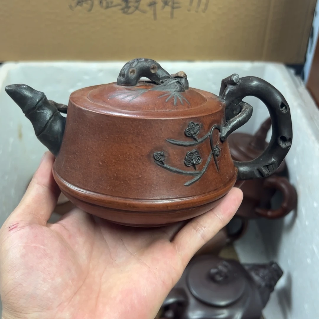 紫砂茶壶宜兴原矿紫砂壶350毫升容量