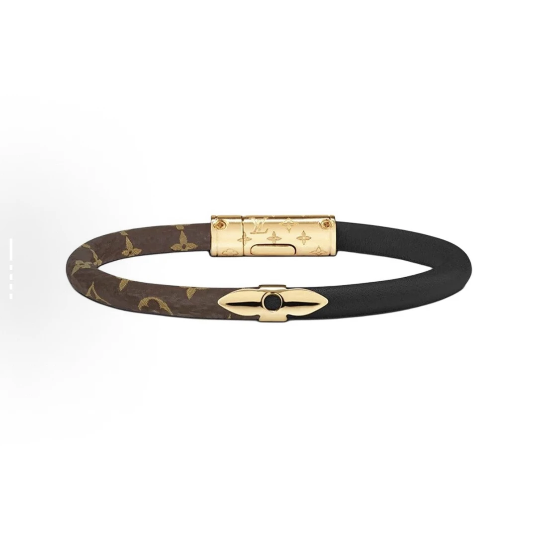 未使用 LouisVuitton/路易威登 Lv 老花拼接手镯 全新配件齐全 19