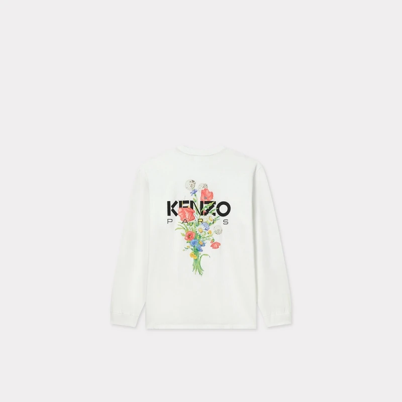 KENZO 25秋冬新品 男士花束图案长袖上衣
