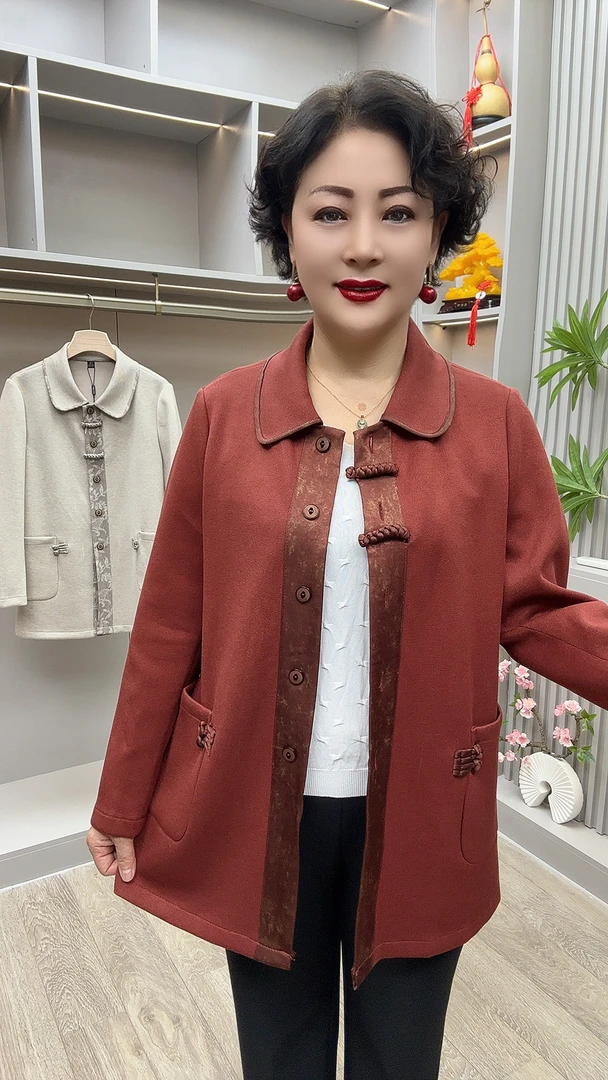 GY#25-31休闲百搭翻领外套，衣长73