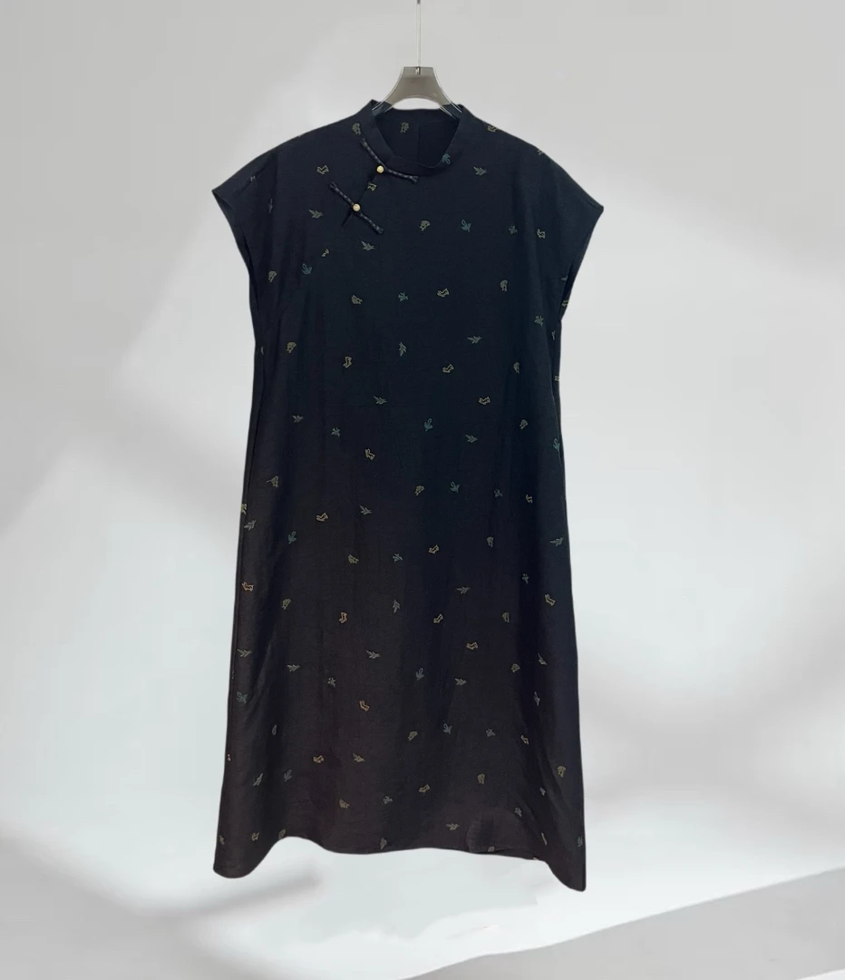 【奥兰多多&杨子家轻奢定制】中式气质连衣裙99269