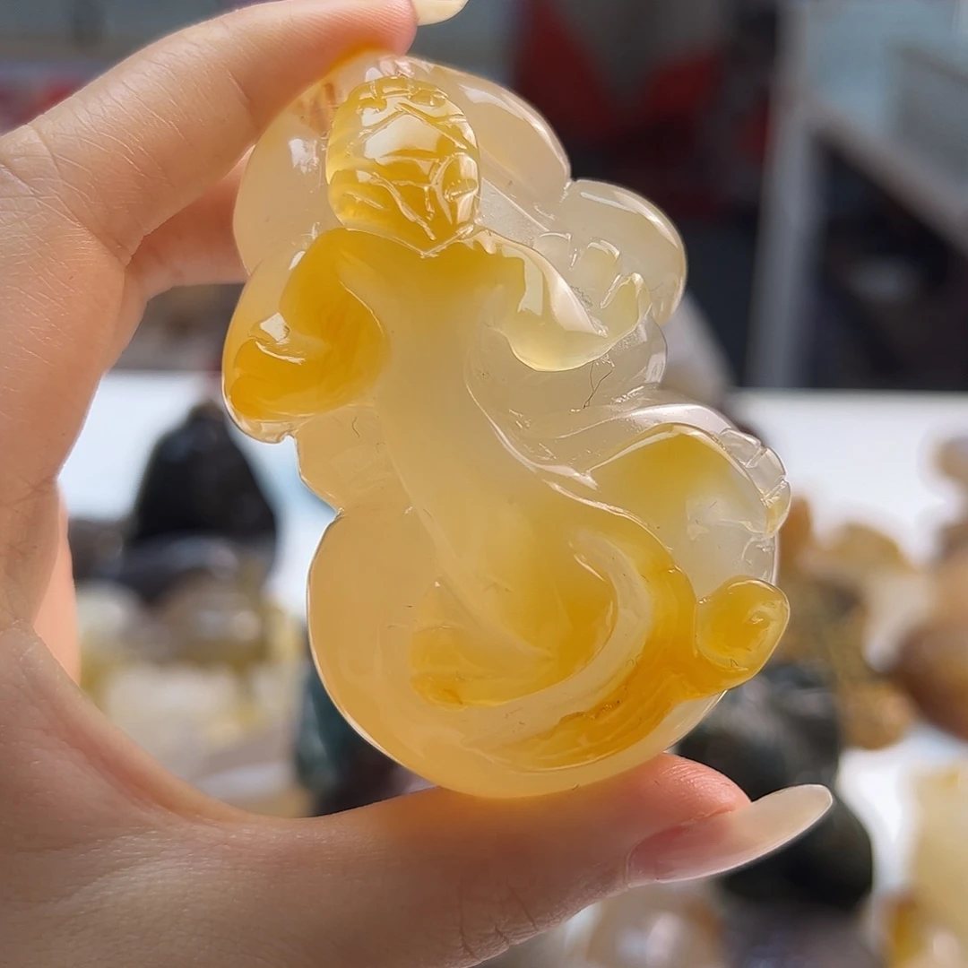 玛瑙/玉髓未镶嵌吊坠(不含链)