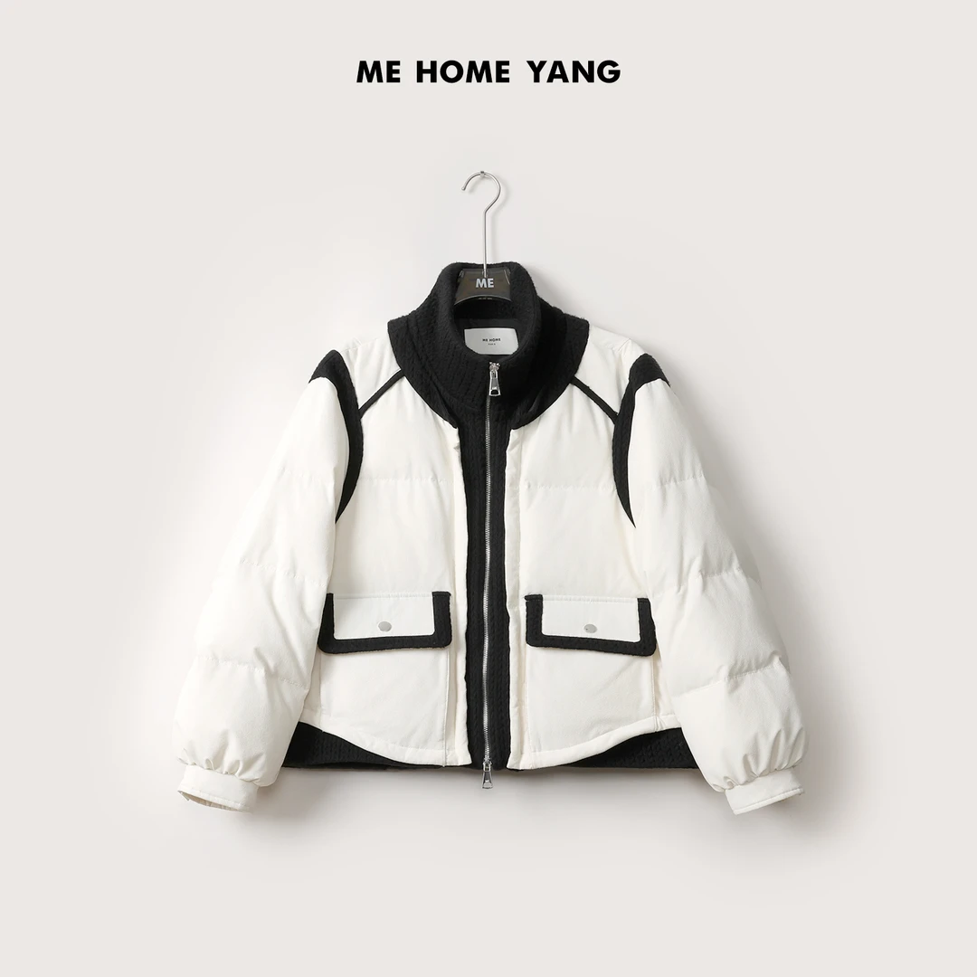 ME【小香鹅绒服】 冬季加绒保暖时尚百搭休闲短款羽绒服MEQC3338