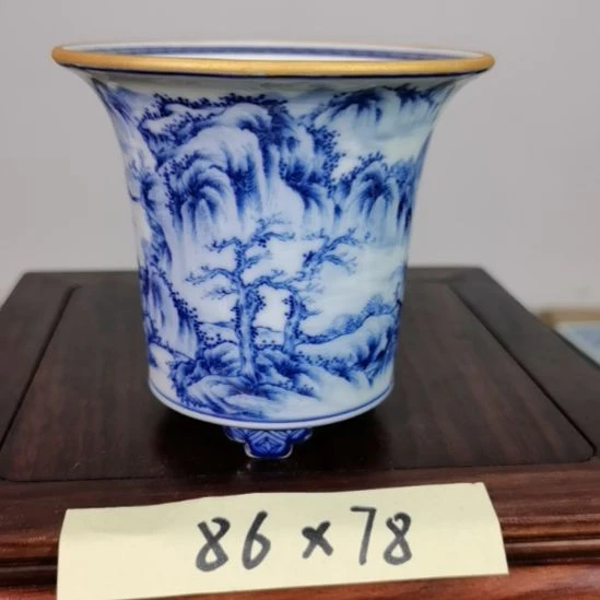 陶大德堂手工手绘釉盆