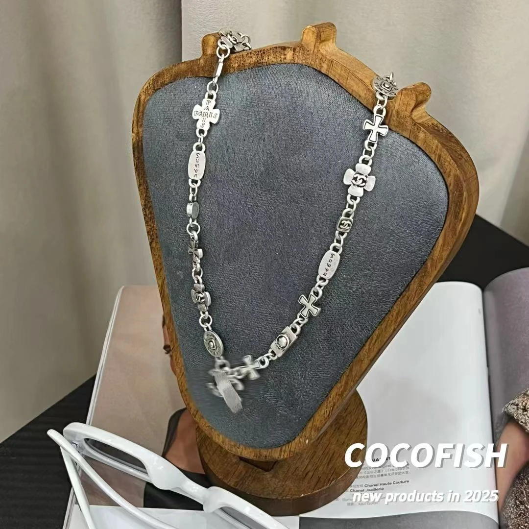 合金项链 复古经典高级感气质锁骨个性项链#A6798