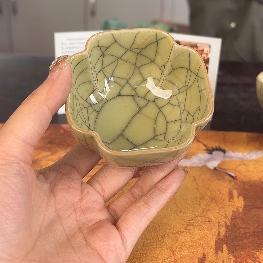 龙泉云间青瓷小米茶器