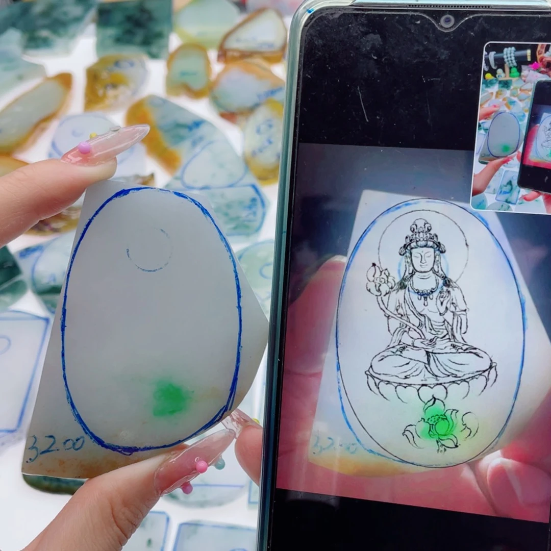 定制翡翠未镶嵌纯天然缅甸a货翡翠