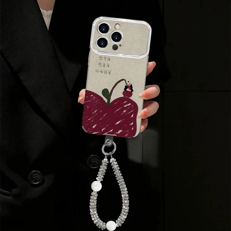 YHSC0068适用苹果/oppo/华为/vivo/小米电镀大视窗手机壳女