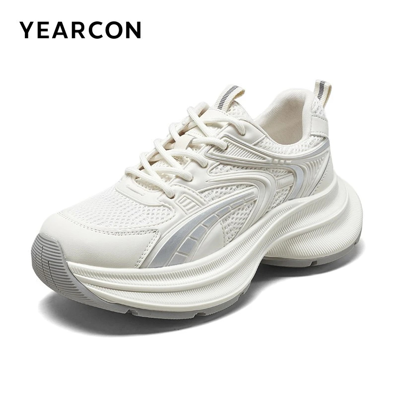 意尔康白色黑色系老爹鞋5282ZD49900W