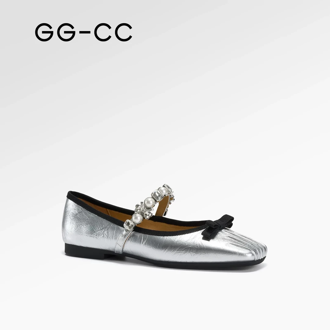 【梦游仙境】GGCC2025春季法式复古芭蕾平底单鞋女miu系玛丽珍鞋