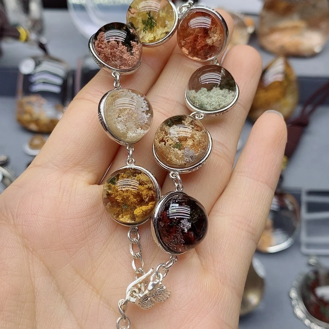 富***人银S925镶嵌珠宝半成品水晶定制水晶