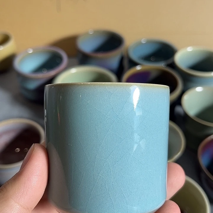 摆件钧窑杯子钧窑杯子