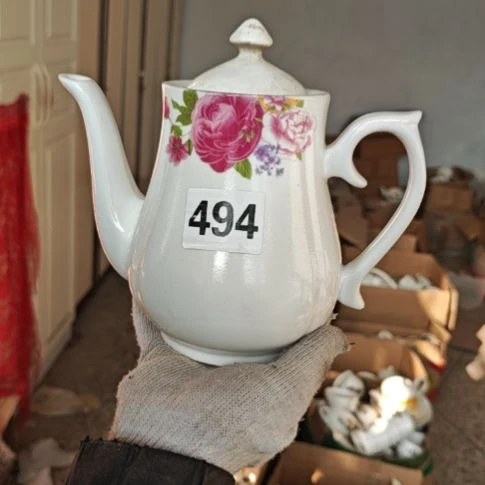 库存瓷片多孔茶壶