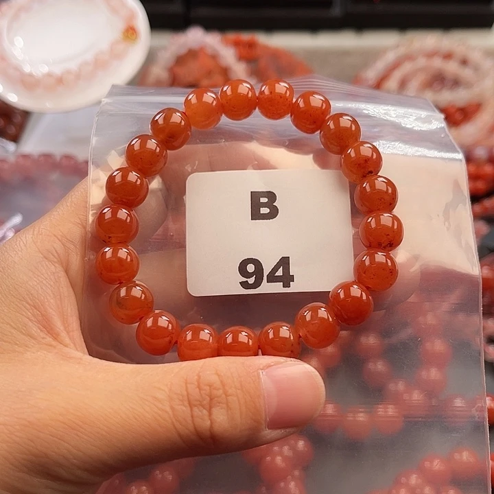 南红玛瑙未镶嵌多样性发货默认微瑕称重9mm